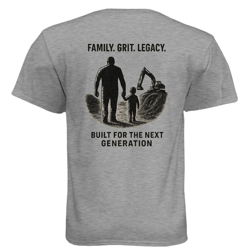 Dark Heather Grey (60/40) - BACK