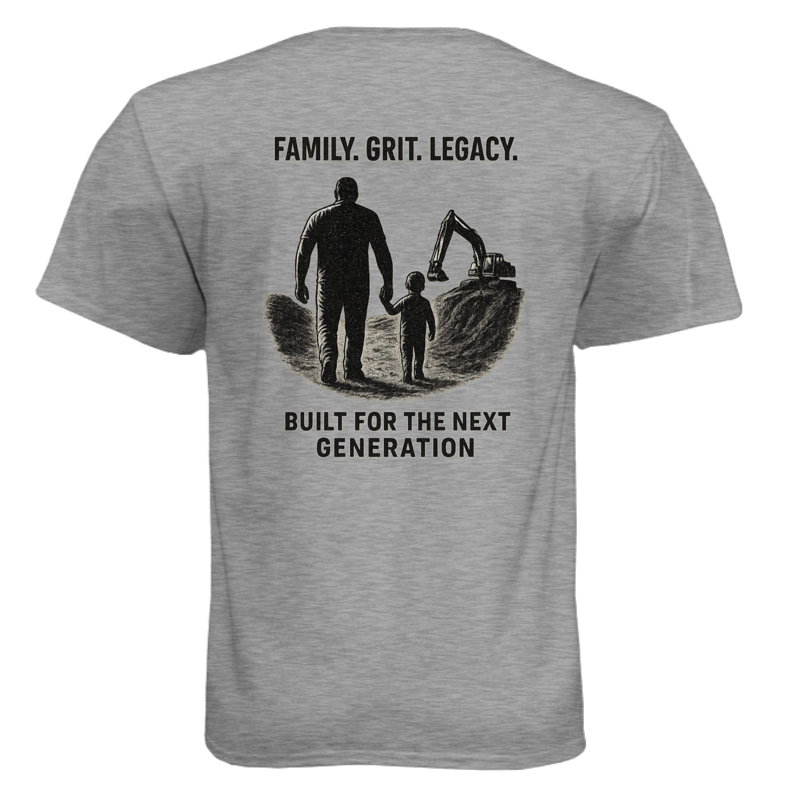 Dark Heather Grey (60/40) - BACK